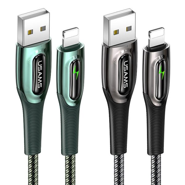 كابل أيفون 1.2 متر - 2.4 أمبير USB - سمارت أسود